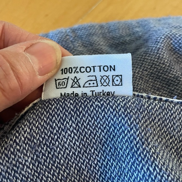 Pestamalci Turkish robe Women's Blue & white stripe size small - Picture 8 of 8